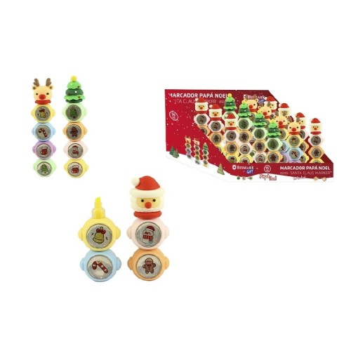 1930 Marcadores Papá Noel  4 unidades